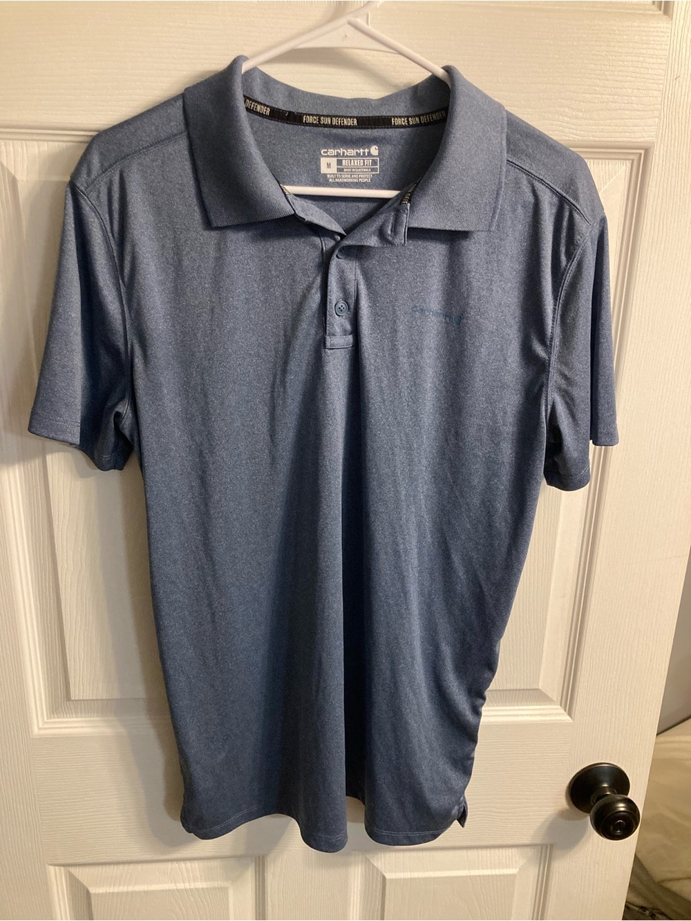 Carhartt Men’s Heather Navy Blue Polo